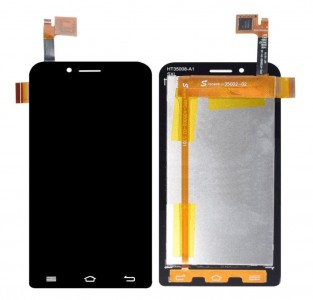 Lcd With Touch Screen For Micromax Bolt S301 Black By - Maxbhi Com