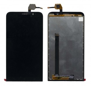 Lcd With Touch Screen For Asus Zenfone 2 Deluxe Ze551ml Black By - Maxbhi Com
