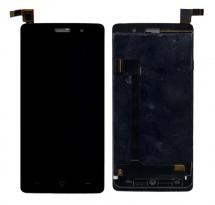 Lcd With Touch Screen For Lyf Water 5 Black By - Maxbhi Com