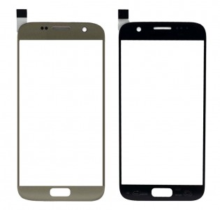 Replacement Front Glass For Samsung Galaxy S7 Gold By - Maxbhi Com