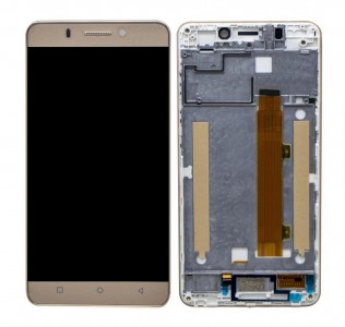 Lcd With Touch Screen For Intex Aqua Supreme Plus Champagne By - Maxbhi Com