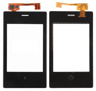 Touch Screen Digitizer For Nokia Asha 503 Black By - Maxbhi Com