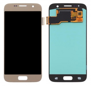 Lcd With Touch Screen For Samsung Galaxy S7 Gold By - Maxbhi Com
