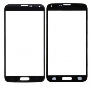 Replacement Front Glass For Samsung Galaxy S5 Smg900f Black By - Maxbhi Com