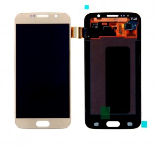 Lcd With Touch Screen For Samsung Galaxy S6 Gold By - Maxbhi Com