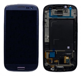 Lcd With Touch Screen For Samsung Galaxy S3 Blue By - Maxbhi Com