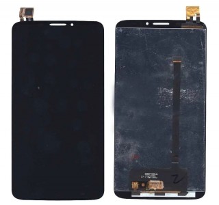 Lcd With Touch Screen For Alcatel Hero White By - Maxbhi Com