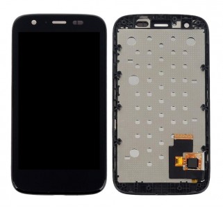 Lcd With Touch Screen For Motorola Moto G X1032 Black By - Maxbhi Com