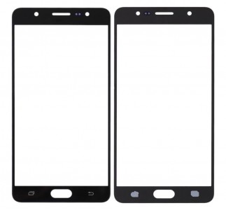 Replacement Front Glass For Samsung Galaxy J7 Max Black By - Maxbhi Com