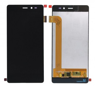 Lcd With Touch Screen For Wiko Tommy Black By - Maxbhi Com