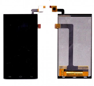 Lcd With Touch Screen For Micromax Canvas Fire 3 A096 Black By - Maxbhi Com