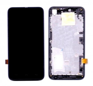 Lcd With Touch Screen For Micromax Canvas Pep Q371 Black By - Maxbhi Com