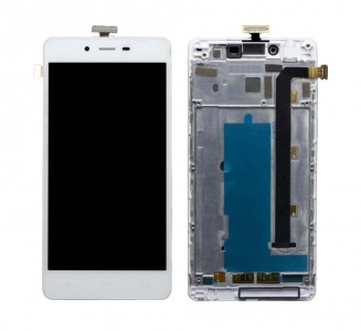 Display for Gionee Marathon M3 White (Combo Folder) by Maxbhi.com