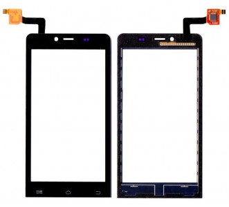 Touch Screen Digitizer For Micromax Bolt Q370 Black By - Maxbhi Com