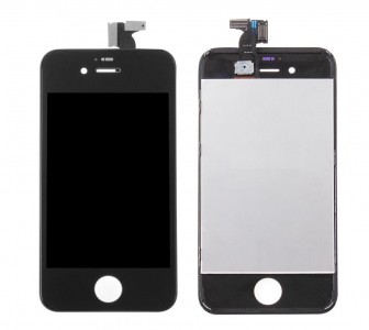 Lcd With Touch Screen For Apple Iphone 4s Black By - Maxbhi Com