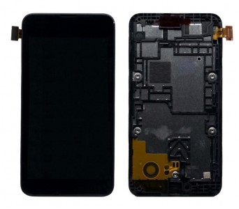 Lcd With Touch Screen For Nokia Lumia 530 Dual Simgrey By - Maxbhi Com