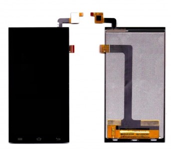 Lcd With Touch Screen For Micromax Canvas Fire 3 A096 Black By - Maxbhi Com