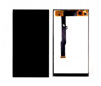 Lcd With Touch Screen For Micromax Canvas Fire 4g Plus Q412 Black By - Maxbhi Com