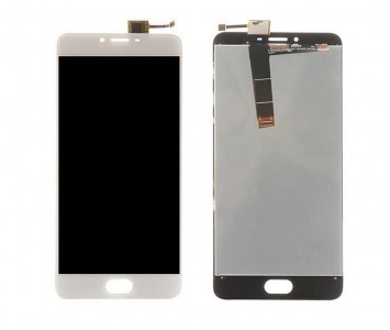 Lcd With Touch Screen For Meizu U20 16gb White By - Maxbhi Com
