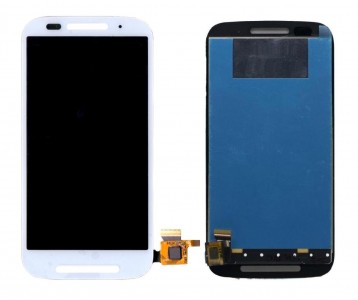 Lcd With Touch Screen For Motorola Moto E Dual Tv Xt1025 With Digital Tv White By - Maxbhi Com