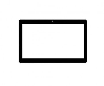 Replacement Front Glass For Karbonn Smart Tab2 Black By - Maxbhi.com