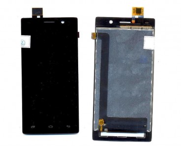 Lcd With Touch Screen For Intex Cloud Power Plus Gold By - Maxbhi Com