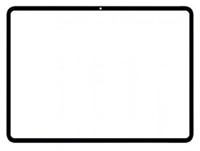 Replacement Front Glass For Oppo Pad 2 Black By - Maxbhi Com