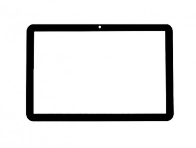 Replacement Front Glass For Motorola Xoom Mz606 Black By - Maxbhi.com