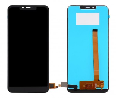 Lcd With Touch Screen For Wiko View2 Plus Black By - Maxbhi Com