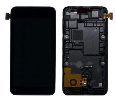 Lcd With Touch Screen For Nokia Lumia 530 Dual Sim Black By - Maxbhi Com