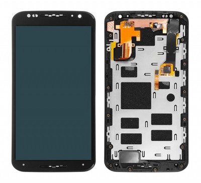 Lcd With Touch Screen For Motorola Moto X 2nd Gen Black By - Maxbhi Com
