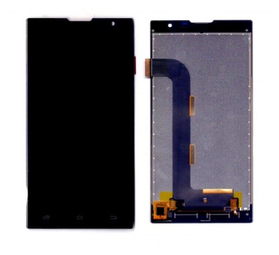 Lcd With Touch Screen For Intex Cloud String Hd Black By - Maxbhi Com
