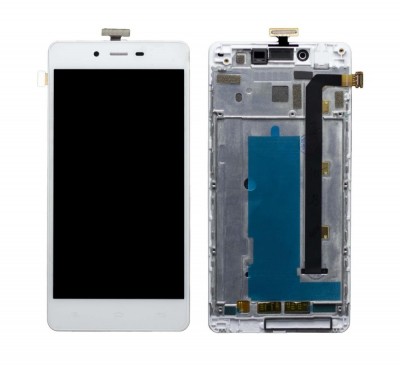 Display for Gionee Marathon M3 White (Combo Folder) by Maxbhi.com