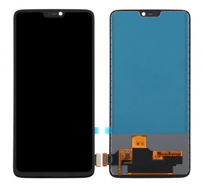 Display for Oneplus 6 Black (Combo Folder) by Maxbhi.com