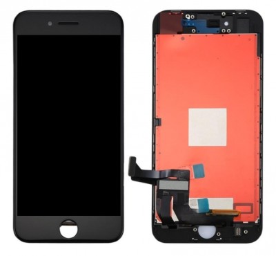 Lcd With Touch Screen For Apple Iphone 8 Plus Black By - Maxbhi Com