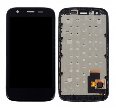 Lcd With Touch Screen For Motorola Moto G X1032 Black By - Maxbhi Com