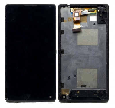 Lcd With Touch Screen For Sony Xperia Zl C6502 Black By - Maxbhi Com
