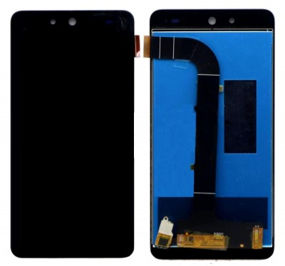 Lcd With Touch Screen For Micromax Canvas Juice 3 Q392 Black By - Maxbhi Com