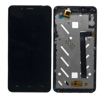 Lcd With Touch Screen For Intex Aqua Lions E3 Black By - Maxbhi Com