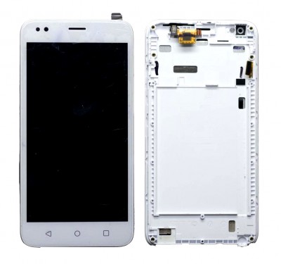 Lcd With Touch Screen For Intex Lions 6 White By - Maxbhi Com