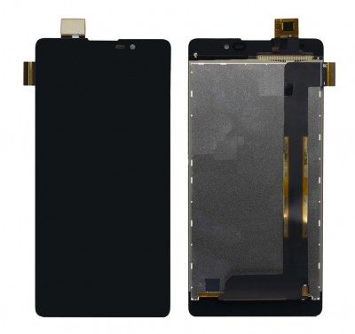 Lcd With Touch Screen For Intex Aqua Power 4g Black By - Maxbhi Com