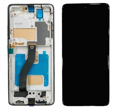 Display for Samsung Galaxy S21 Ultra Black (Combo Folder) by Maxbhi.com