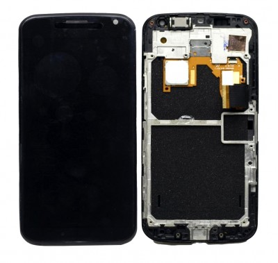 Lcd With Touch Screen For Motorola Moto X Xt1052 Black By - Maxbhi Com