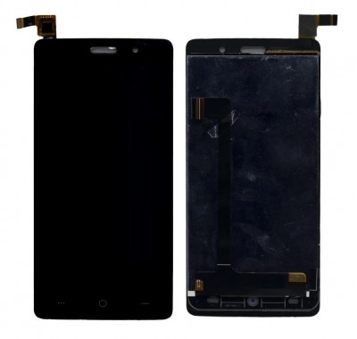 Lcd With Touch Screen For Lyf Water 5 Black By - Maxbhi Com