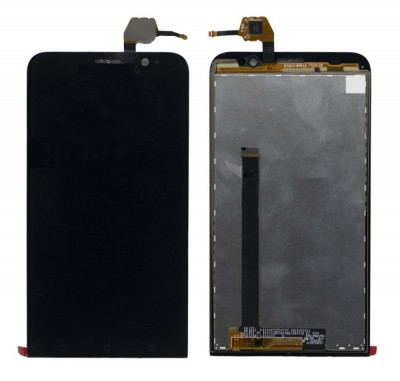 Lcd With Touch Screen For Asus Zenfone 2 Deluxe Ze551ml Black By - Maxbhi Com