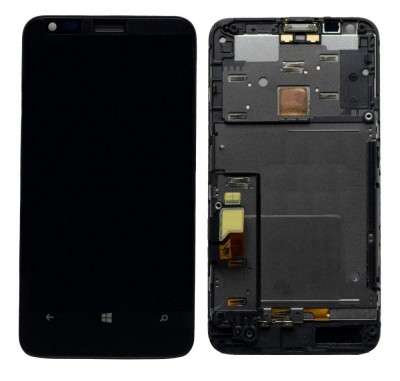 Lcd With Touch Screen For Nokia Lumia 620 Black By - Maxbhi Com