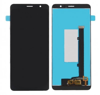 Lcd With Touch Screen For Zte Blade Max View Black By - Maxbhi Com