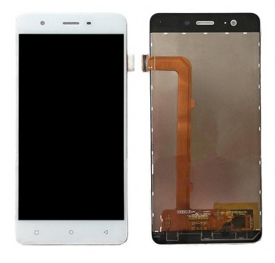 Lcd With Touch Screen For Qmobile Noir Lt750 White By - Maxbhi Com