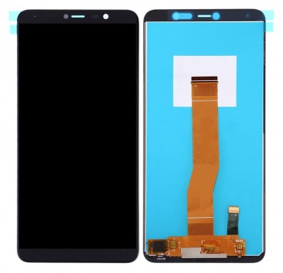 Lcd With Touch Screen For Wiko Y80 Black By - Maxbhi Com