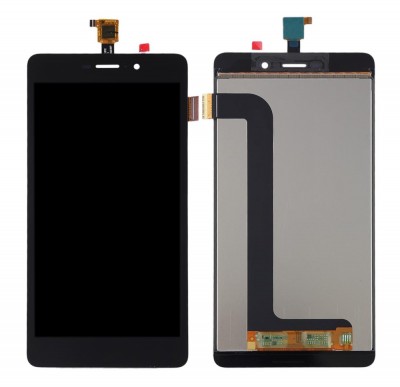 Lcd With Touch Screen For Wiko Pulp Fab 4g Black By - Maxbhi Com